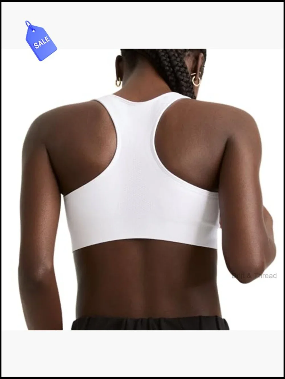 Moderate Support Racerback Sports Bra Seamless Moisture Wicking